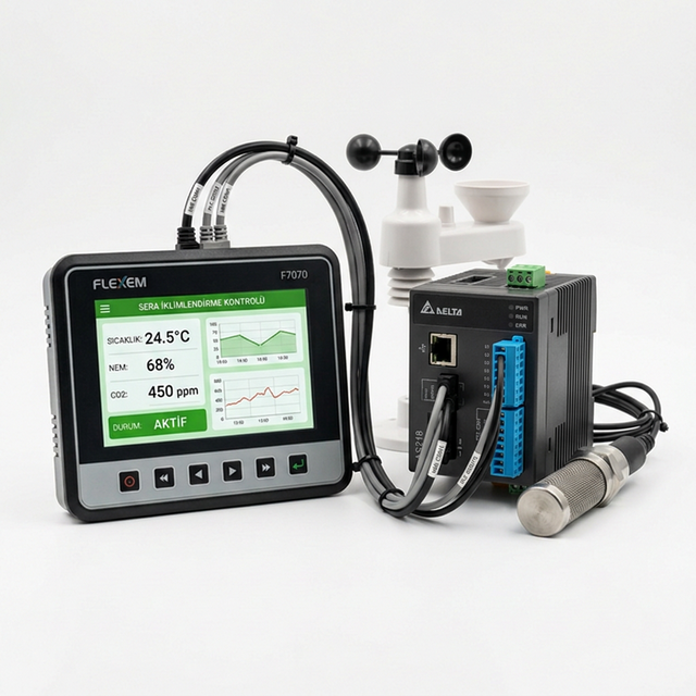 1 Sektörlü Sera İklimlendirme Sistemi